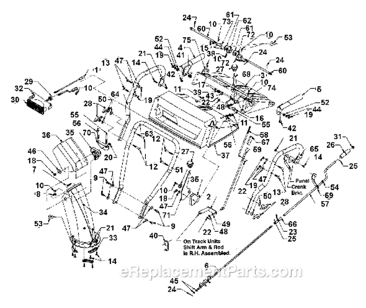 Page D Diagram and Parts List for 315E753F401 1995 Yard Man Snow Blower